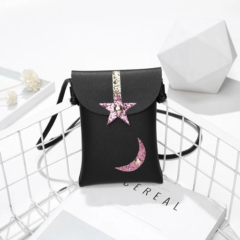 Girl's Star Moon Crossbody Bag for Women Casual Style