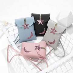 Girl's Star Moon Crossbody Bag for Women Casual Style