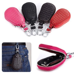 Arrival Car Key Cover PU Leather Zipper Keychain Holder Travel Wallet