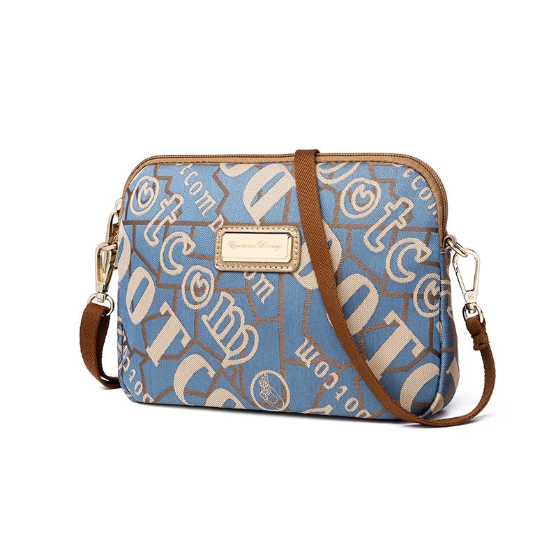 High-end Oxford Shoulder Bag Flap Letter Canvas Messenger Bag