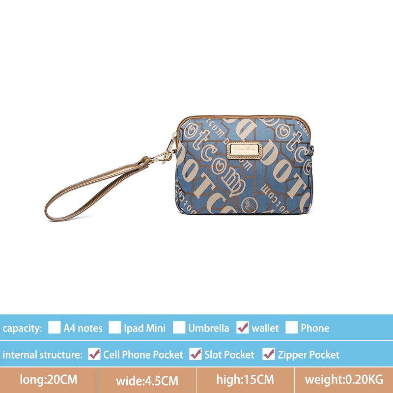 High-end Oxford Shoulder Bag Flap Letter Canvas Messenger Bag