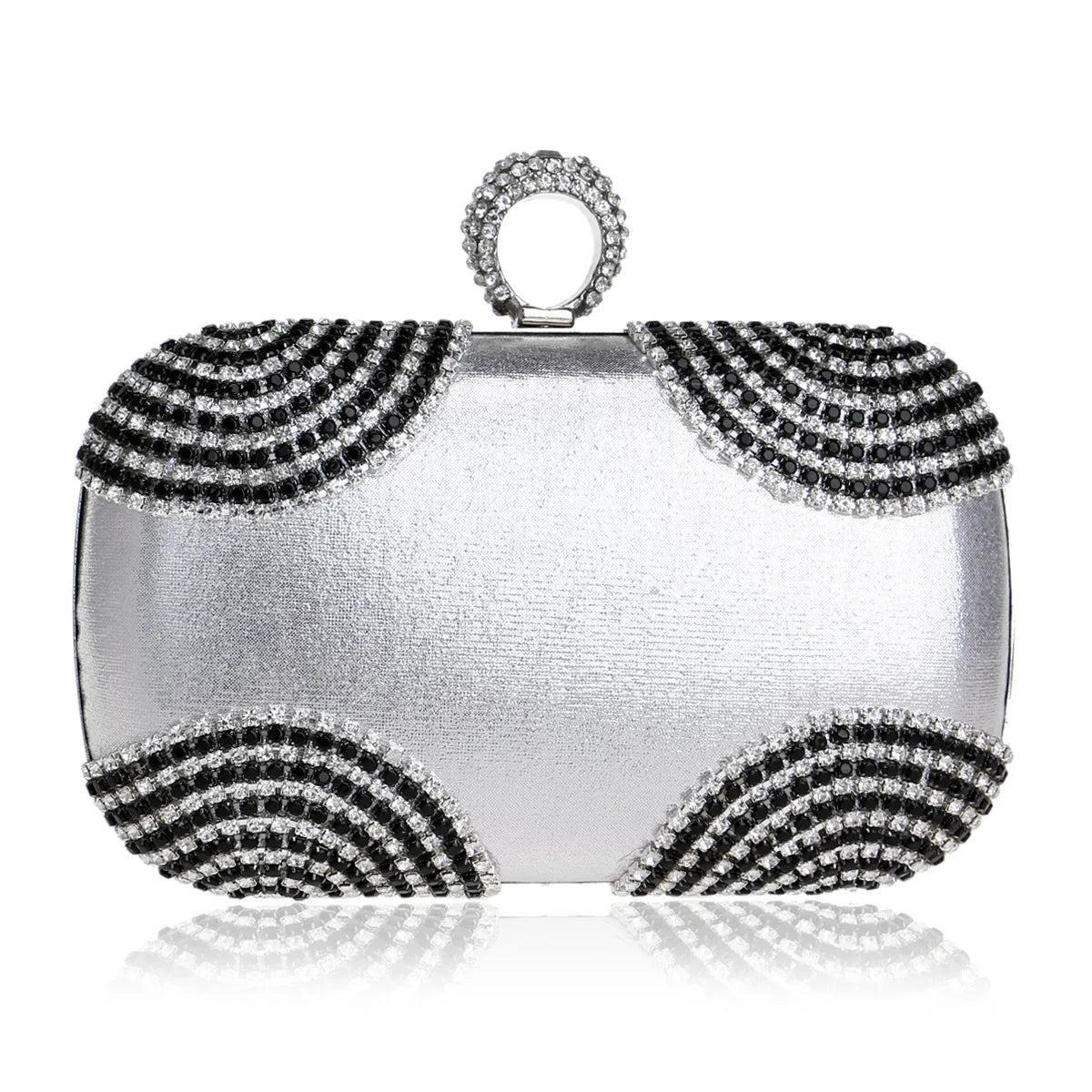 Bridal Small Cluth With Chain Shoulder Handbag Diamonds Evening Bag