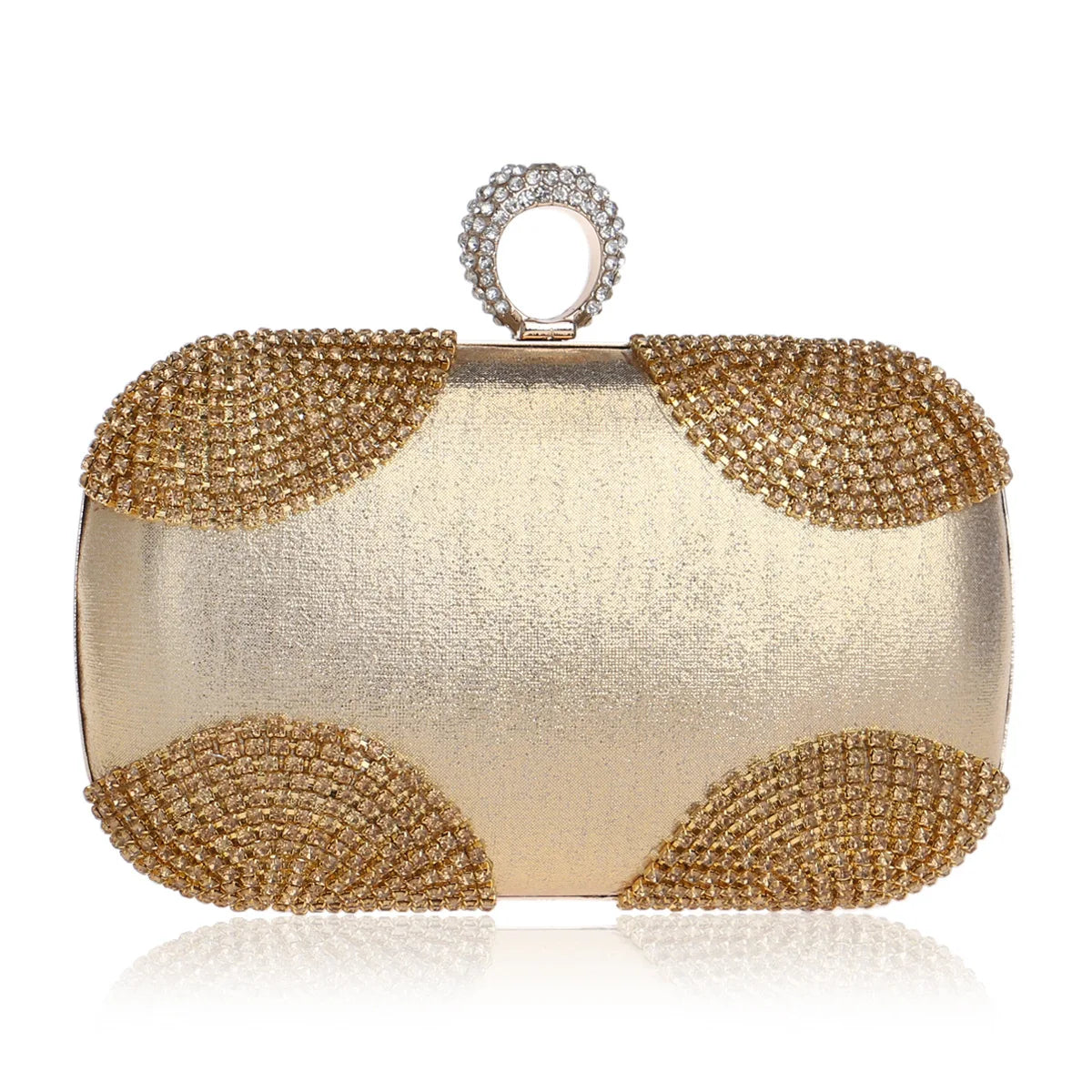 Bridal Small Cluth With Chain Shoulder Handbag Diamonds Evening Bag