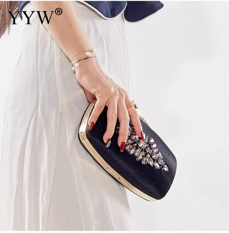 Green Vintage Diamonds Sling Bag Evening Clutch for Women