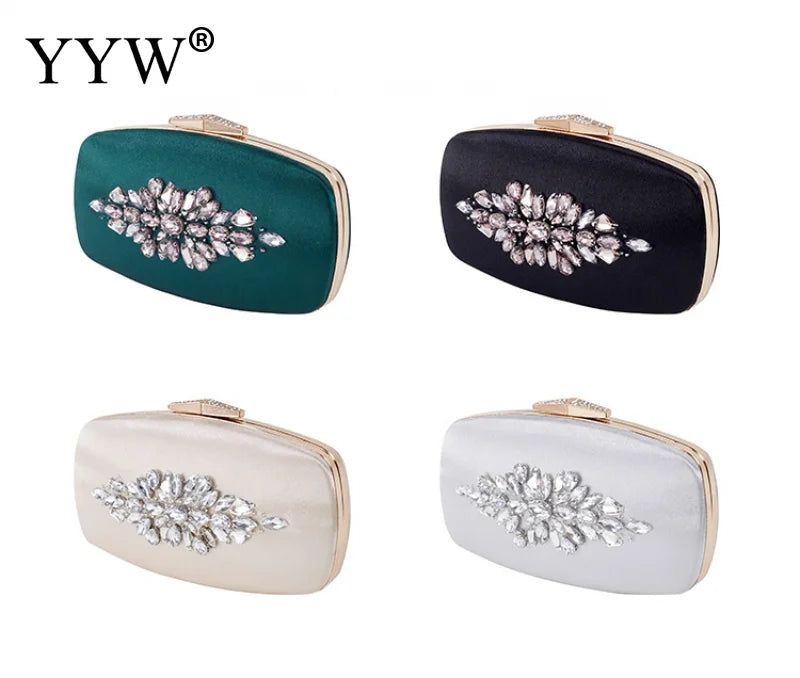 Green Vintage Diamonds Sling Bag Evening Clutch for Women