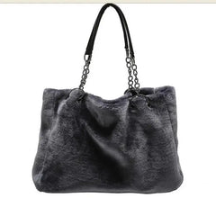 Winter Women's Rabbit Fur Shoulder Bag