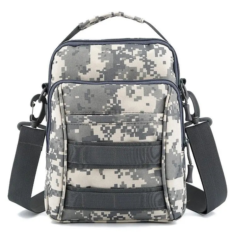 Camouflage Crossbody Bag Mountaineering Bag Waterproof Shoulder Bag
