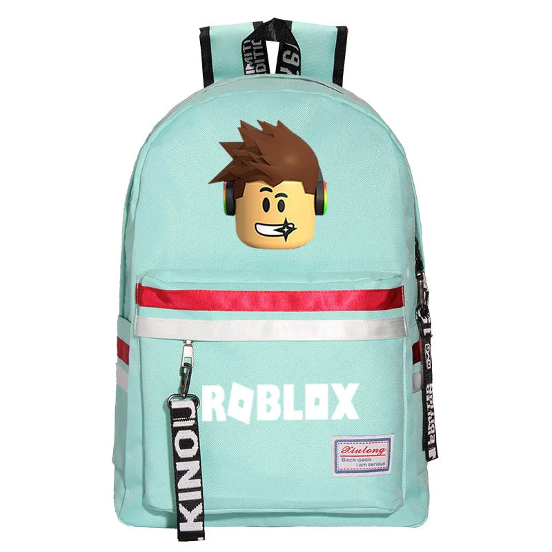 Kids Character Backpack Nylon School Bag Personalised Zipper Rucksack