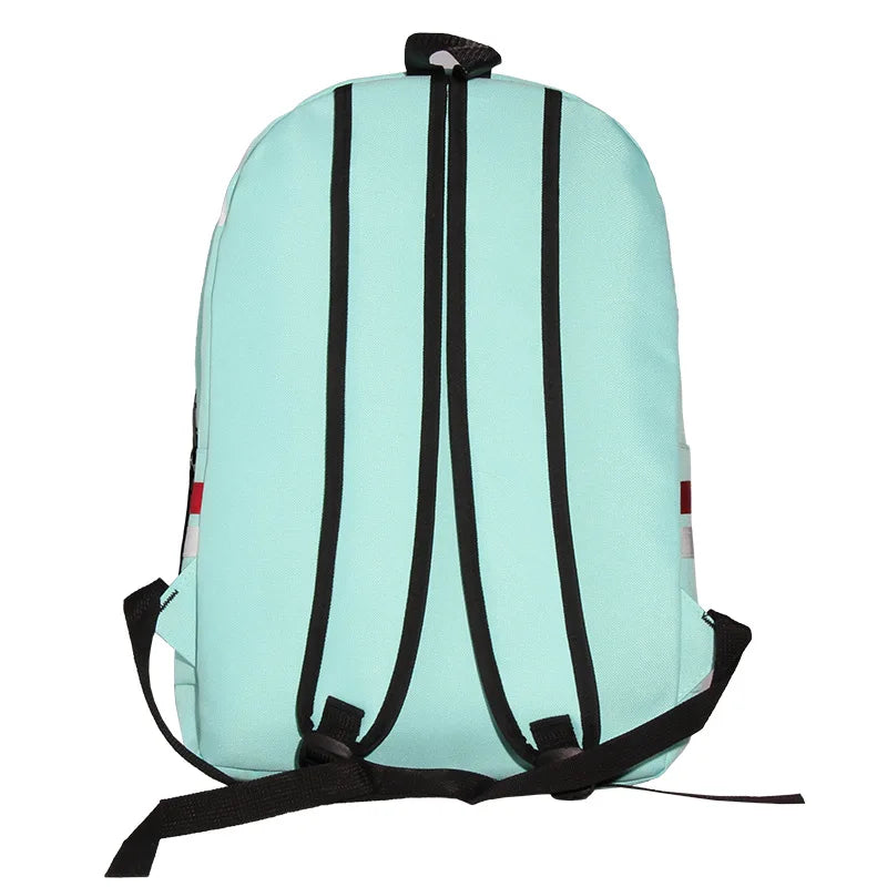 Kids Character Backpack Nylon School Bag Personalised Zipper Rucksack