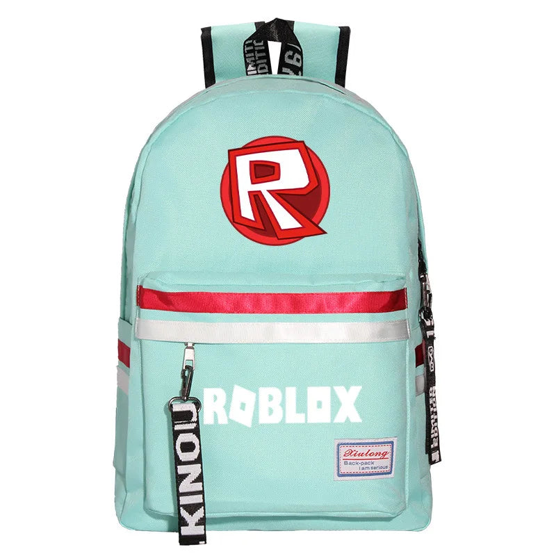 Kids Character Backpack Nylon School Bag Personalised Zipper Rucksack