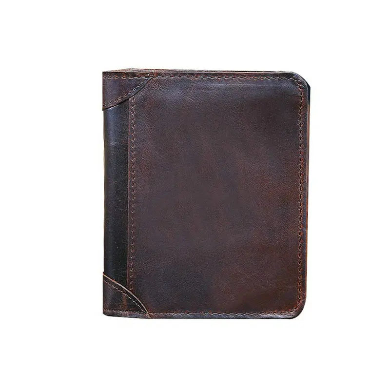 Vintage Leather Wallet for Men Vertical Men Wallets