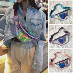 Holographic Fanny Pack Transparent Waist Bag for Women