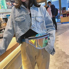 Punk Holographic Fanny Pack Waterproof Bum Bag