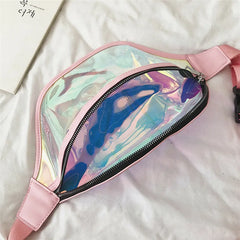 Holographic Fanny Pack Transparent Waist Bag for Women