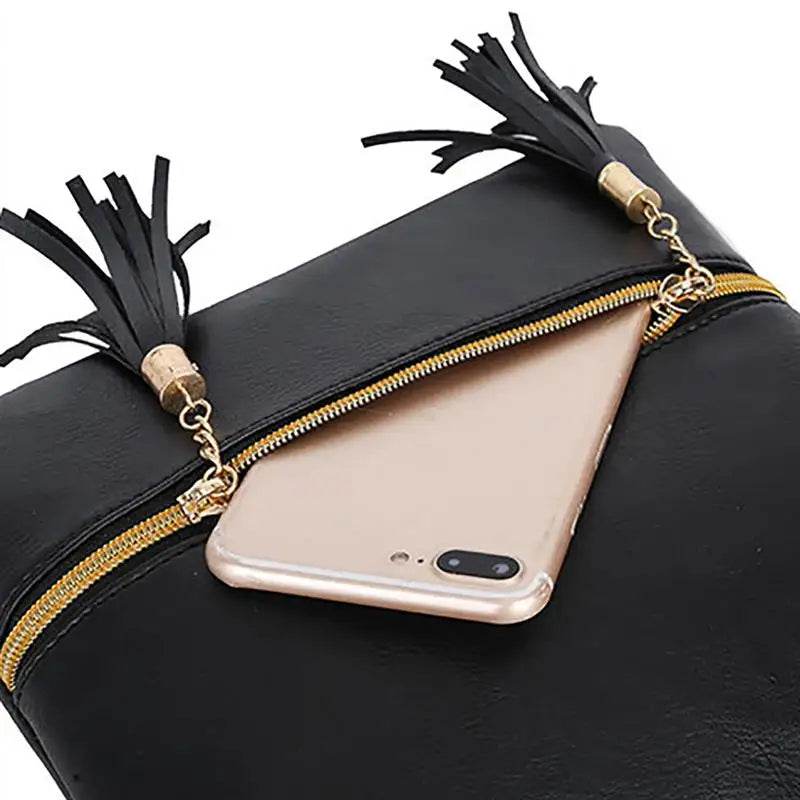 Women Tassel Bag Crossbody Shoulder Handbag Purse