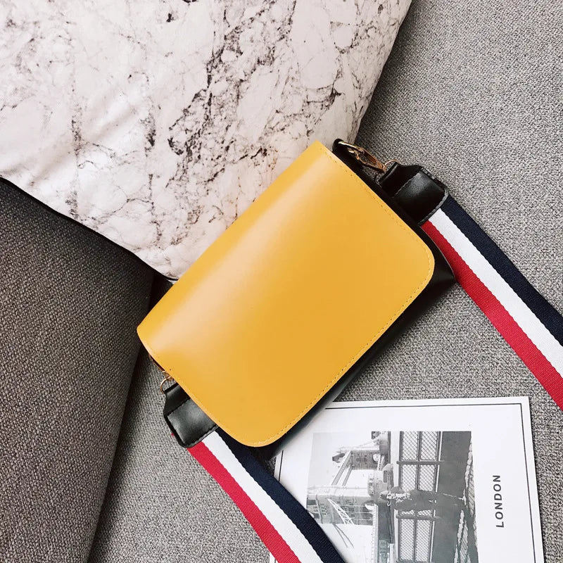 Canvas Flap Messenger Bag with Shoulder Strap