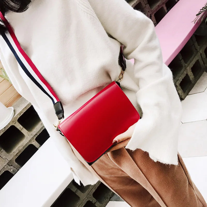 Canvas Flap Messenger Bag with Shoulder Strap