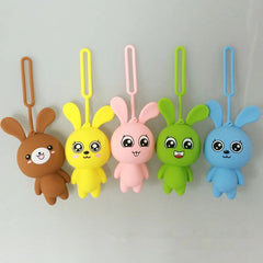 Cartoon Animal Silicone Keychain Organizer