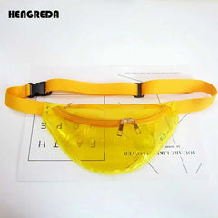 Holo Fanny Pack Clear Bum Bag for Travel Beach Party