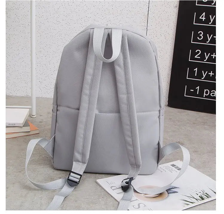 Printed School Backpack for Teenage Girls