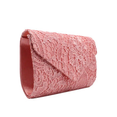 Lace Shoulder Bag Evening Clutch Purse Chain Handbag