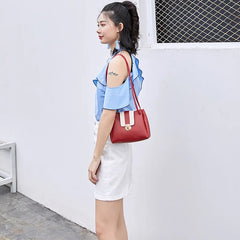 Women PU Leather Crossbody Messenger Bag Small Shoulder Bags Handbag