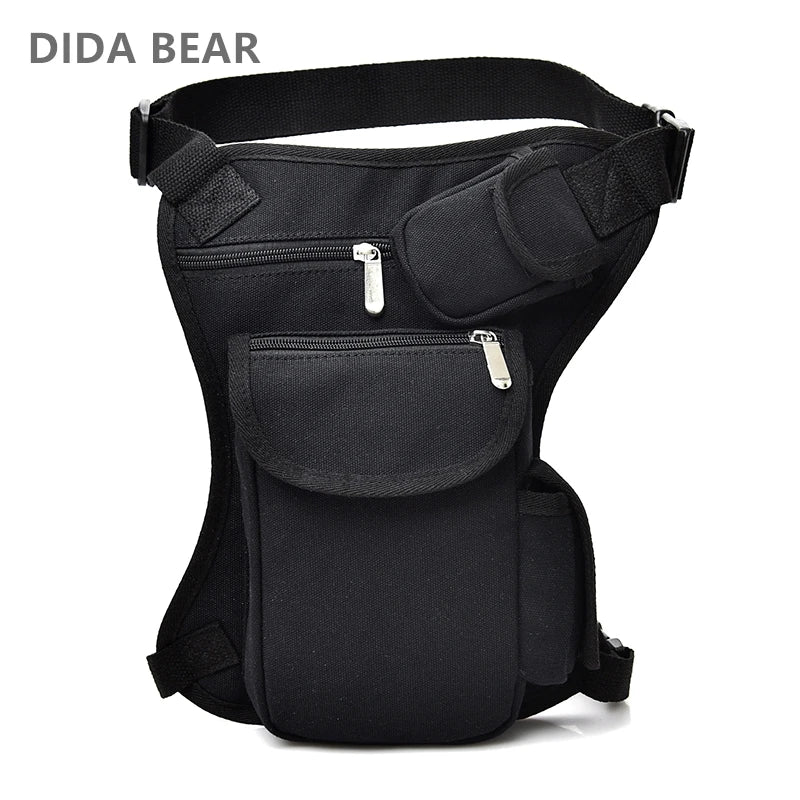 Canvas Drop Waist Bag Leg Pack Belt Fanny Pack Work High