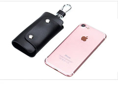 Travel Leather Key Holder Organizer Wallet Ring Keychain