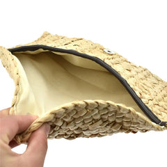Bohemian Straw Knitted Handbag Clutch Beach Long Bag