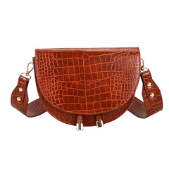 Retro PU Shoulder Satchel Casual Girls Messenger Bag