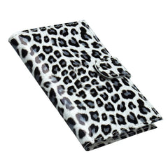 Leopard Passport Holder for Women with Buckle, Ear Spot Design, Multi-Card Slots