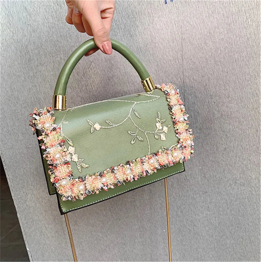 Female Bag Flower Bag Shoulder Bag Ladies Bag
