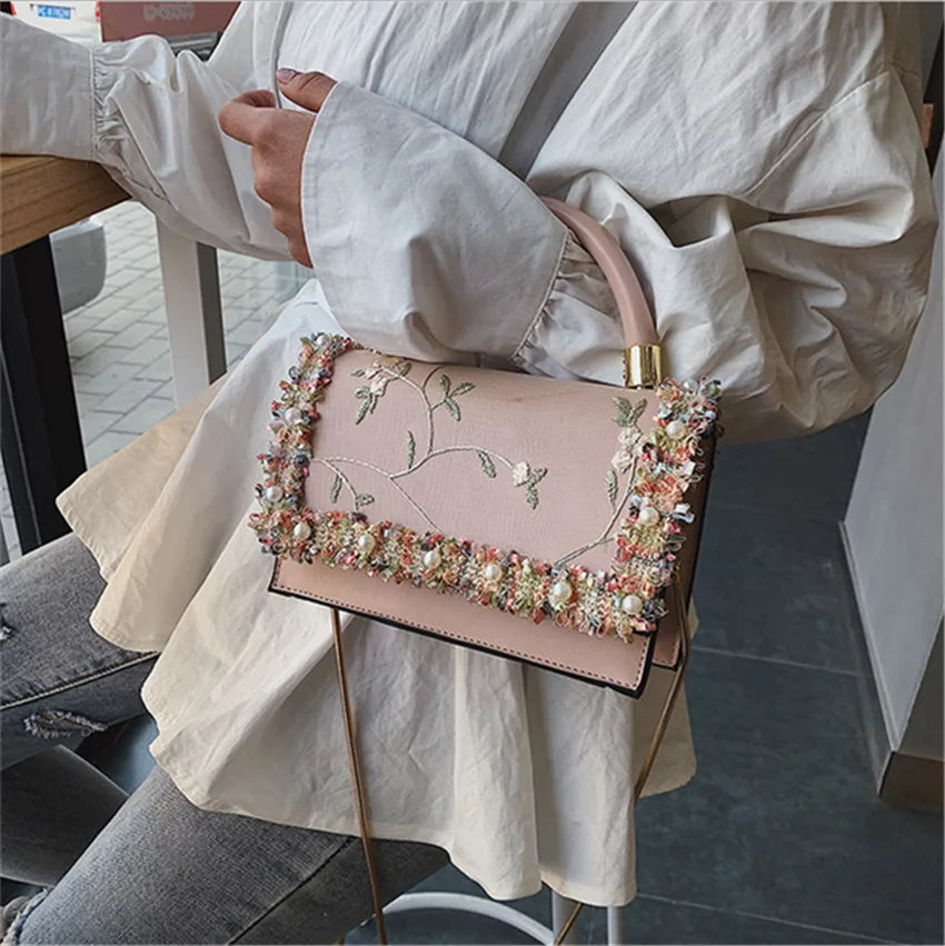 Female Bag Flower Bag Shoulder Bag Ladies Bag