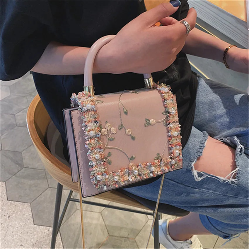 Female Bag Flower Bag Shoulder Bag Ladies Bag