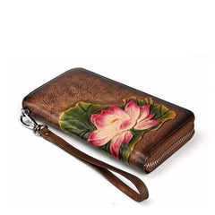 Vintage Embossed Long Wallet Multi-card Wallet Purse Clutch Bag