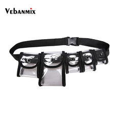 Holographic Waist Pack Clear PVC Travel Bag