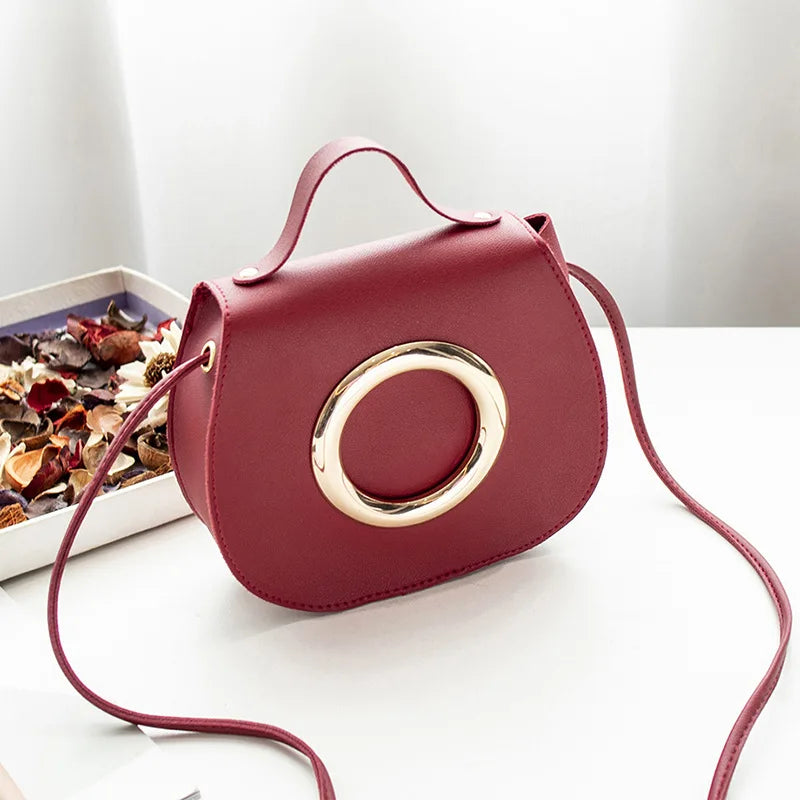 Sweet Candy Macarons Clamshell Shoulder Handbag Portable Crossbody