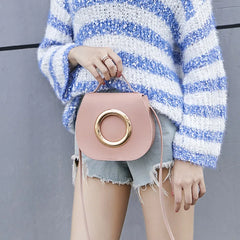 Sweet Candy Macarons Clamshell Shoulder Handbag Portable Crossbody
