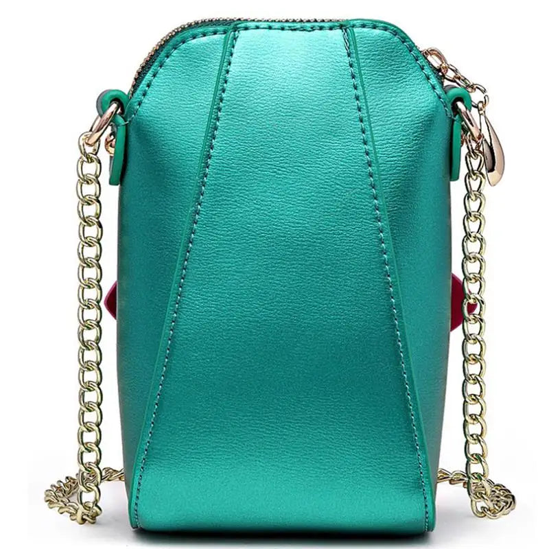 Summer Phone Bag Flower Decor Mini Crossbody Bag