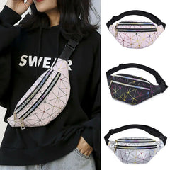 Women PU Leather Fanny Pack Pouch Lady Waterproof Travel Waist Wallet