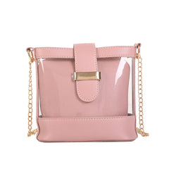Transparent Women's Shoulder Beach Bag Waterproof Wave Point Master Bag
