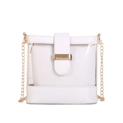 Transparent Women's Shoulder Beach Bag Waterproof Wave Point Master Bag