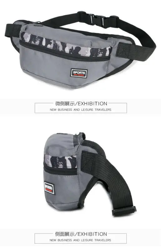 Hot Camo Travel Bum Bag Fanny Pack Waist Bag Zipped Pouch