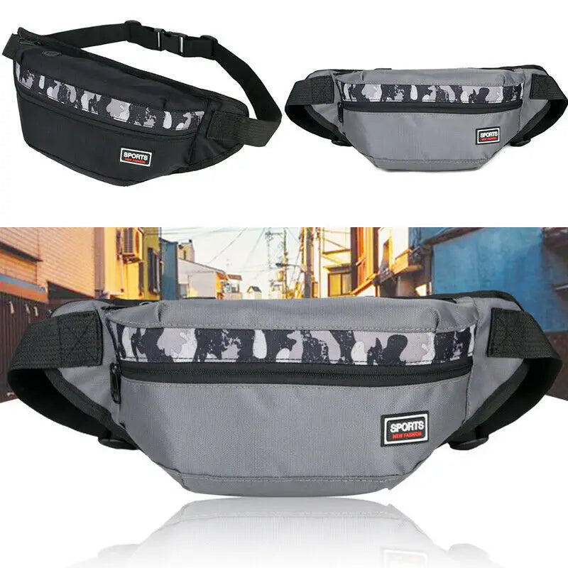 Hot Camo Travel Bum Bag Fanny Pack Waist Bag Zipped Pouch