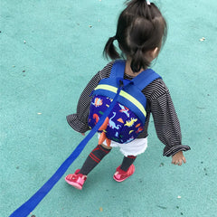 Cartoon Dinosaur Baby Backpack Kindergarten School Bag Walking Safety Harness