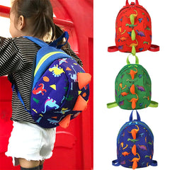 Cartoon Dinosaur Baby Backpack Kindergarten School Bag Walking Safety Harness