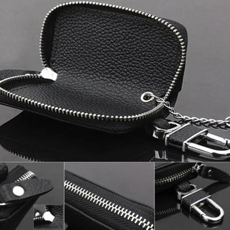 PU Leather Car Key Case Holder Bag for Universal Key