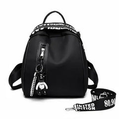 Women Nylon School Backpack Travel Rucksack Shoulder Bag Tote