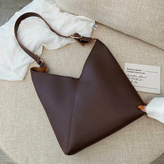 Hot PU Leather Handbag Crossbody Shoulder Bag Panelled Purse Tote