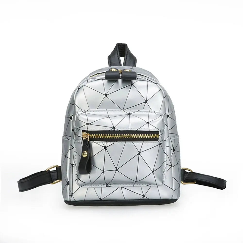 Women Leather Backpack School Rucksack College Shoulder Satchel
